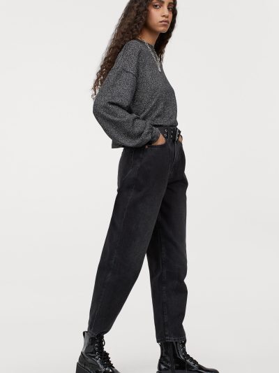 Black Co-ord Off Shoulder Top